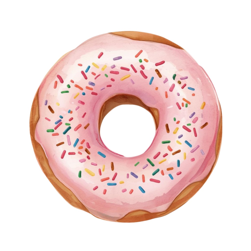 スイーツマルシェ|水彩クリップアート17点+Canvaテンプレート Sweet Dessert Marché Clipart | 17 PNG Watercolor Illustrations + Canva Templates