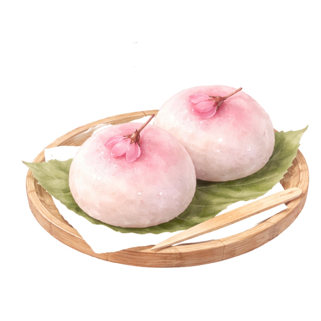 さくら水彩クリップアート素材|春の和スイーツ&桜イラスト|PNG20点|3000px|Canvaテンプレート Sakura Watercolor Clip Art Set | Cherry Blossom & Spring Sweets | 20 PNG | 3000px | Canva Template