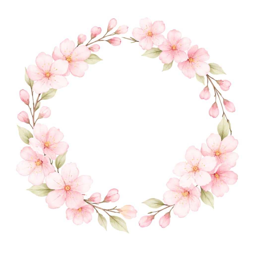 さくら水彩クリップアート素材|春の和スイーツ&桜イラスト|PNG20点|3000px|Canvaテンプレート Sakura Watercolor Clip Art Set | Cherry Blossom & Spring Sweets | 20 PNG | 3000px | Canva Template