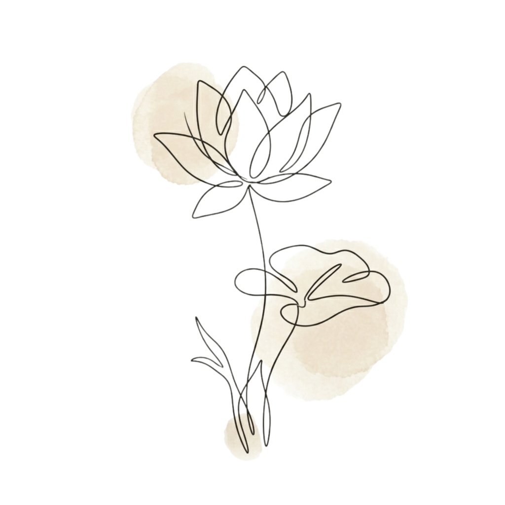 ボタニカルラインアート素材集|ミニマル・大人っぽい花のクリップアート(透過PNG) Minimal Botanical Line Art Clipart Set | Elegant Floral PNG (Transparent)