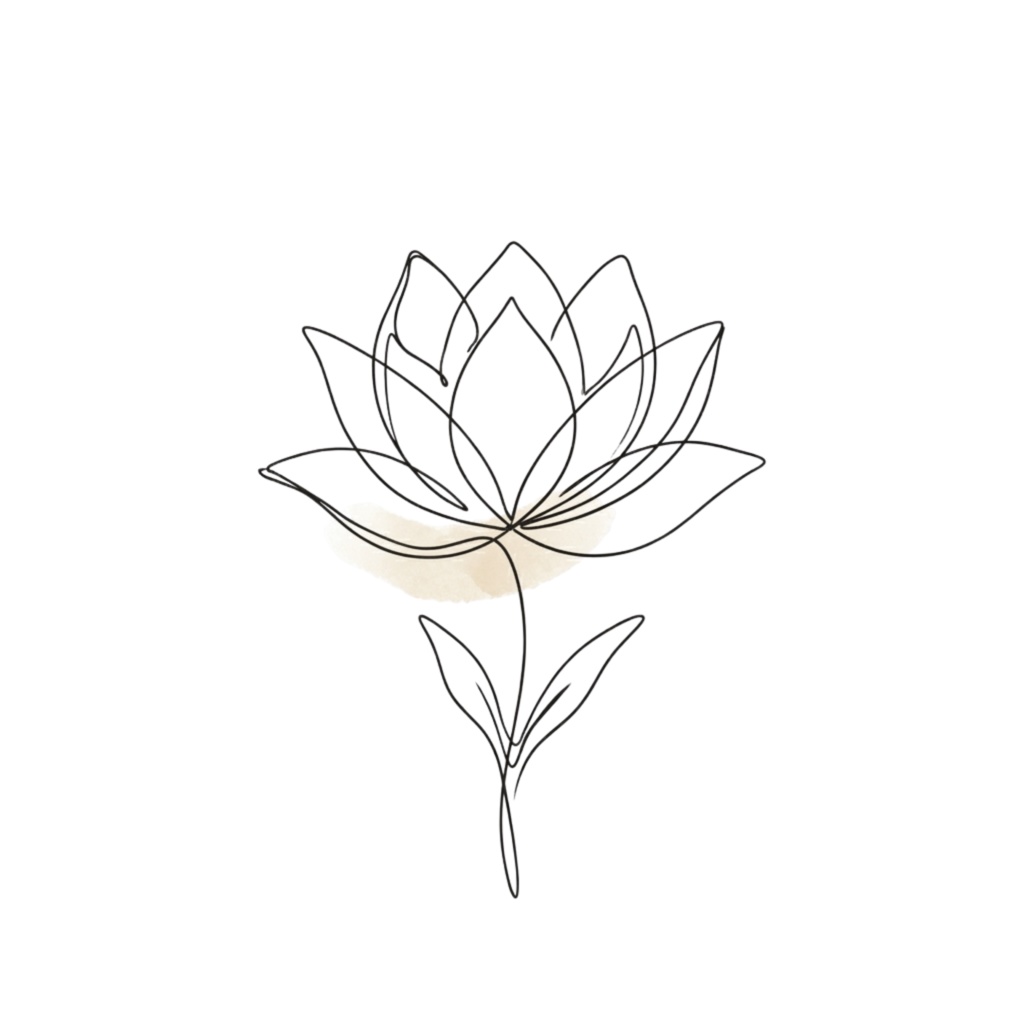 ボタニカルラインアート素材集|ミニマル・大人っぽい花のクリップアート(透過PNG) Minimal Botanical Line Art Clipart Set | Elegant Floral PNG (Transparent)