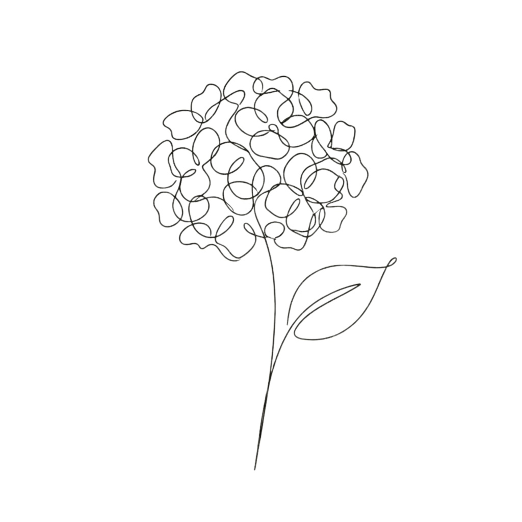 ボタニカルラインアート素材集|ミニマル・大人っぽい花のクリップアート(透過PNG) Minimal Botanical Line Art Clipart Set | Elegant Floral PNG (Transparent)