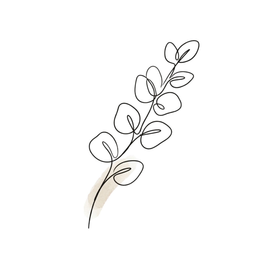ボタニカルラインアート素材集|ミニマル・大人っぽい花のクリップアート(透過PNG) Minimal Botanical Line Art Clipart Set | Elegant Floral PNG (Transparent)
