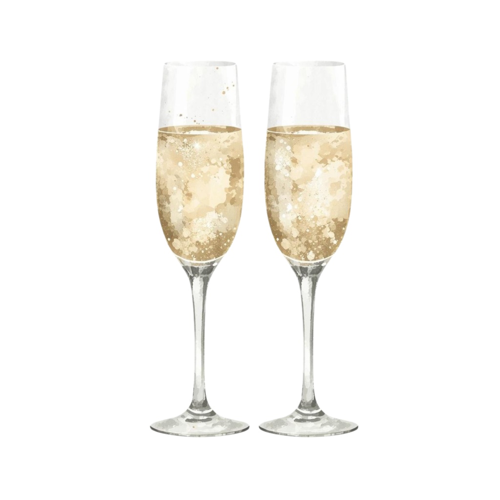 水彩ブライダルクリップアート20点|結婚式ペーパーアイテム素材|Canvaテンプレート付き|透過PNG