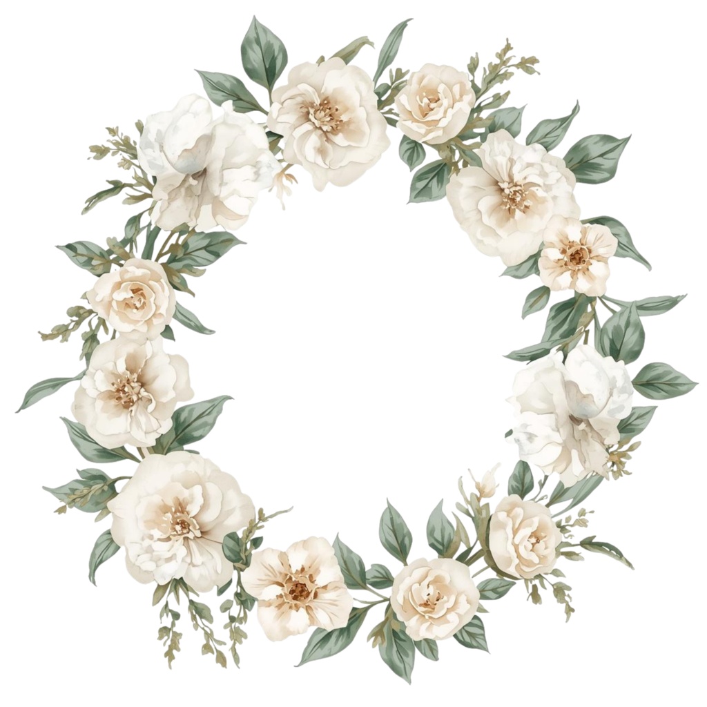 水彩ブライダルクリップアート20点|結婚式ペーパーアイテム素材|Canvaテンプレート付き|透過PNG