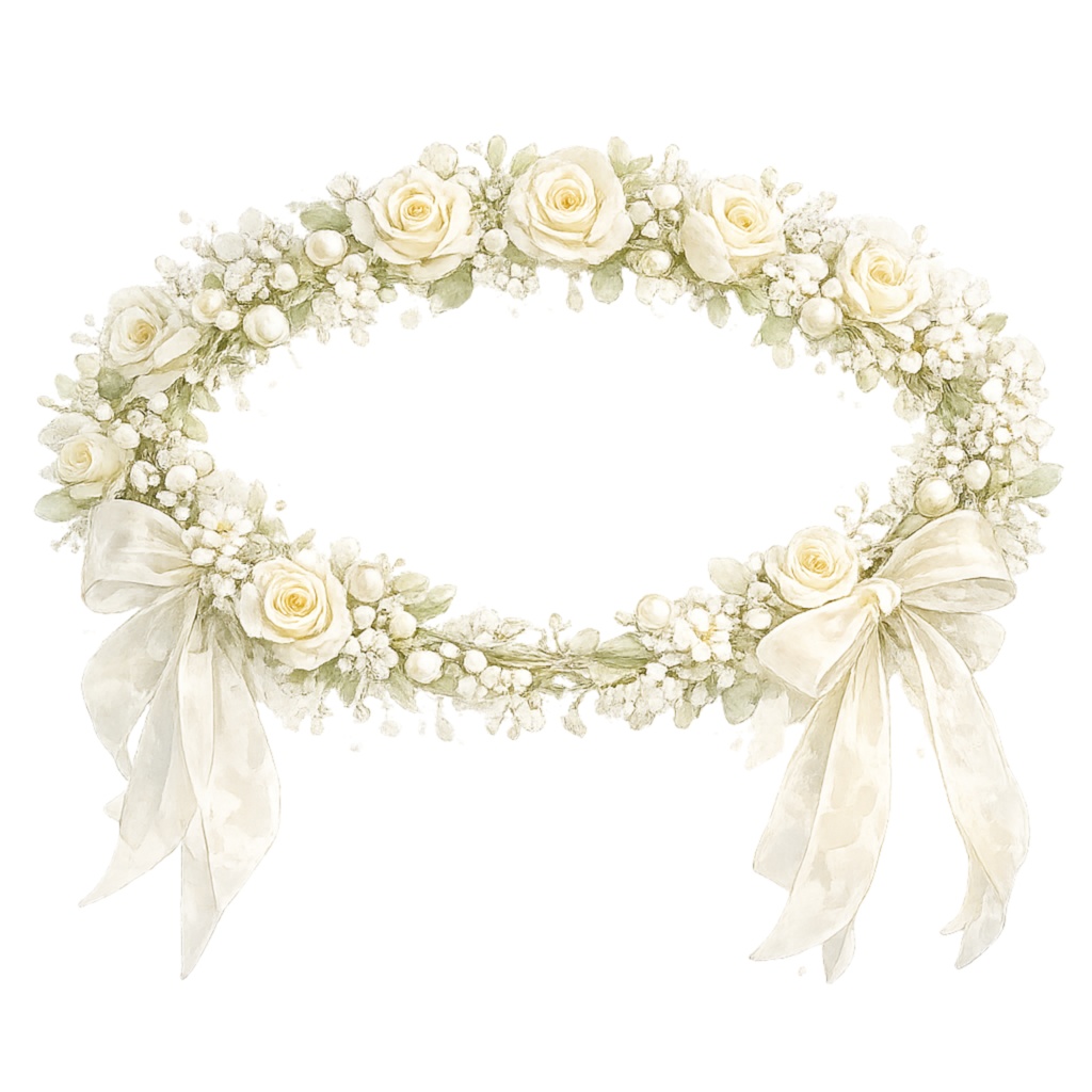 水彩ブライダルクリップアート20点|結婚式ペーパーアイテム素材|Canvaテンプレート付き|透過PNG