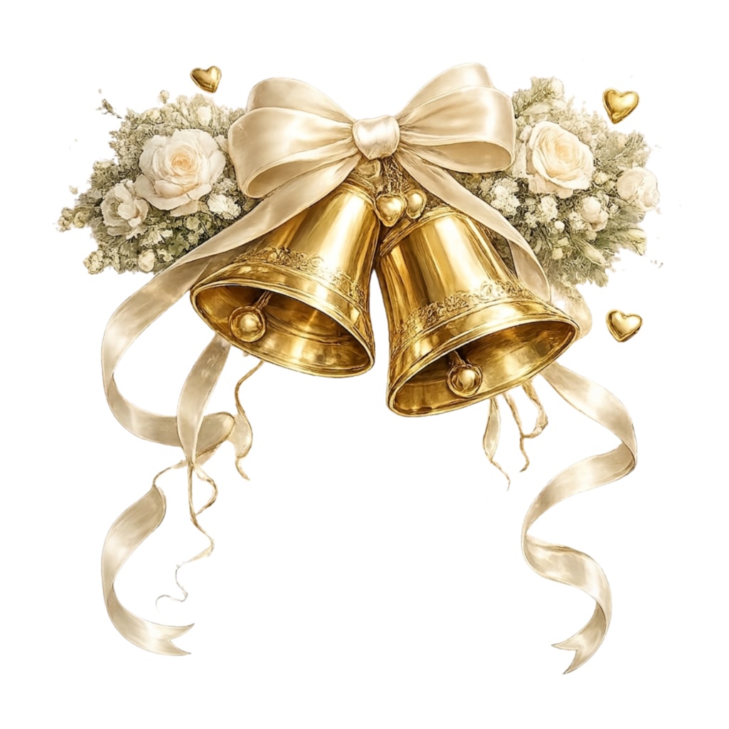 水彩ブライダルクリップアート20点|結婚式ペーパーアイテム素材|Canvaテンプレート付き|透過PNG