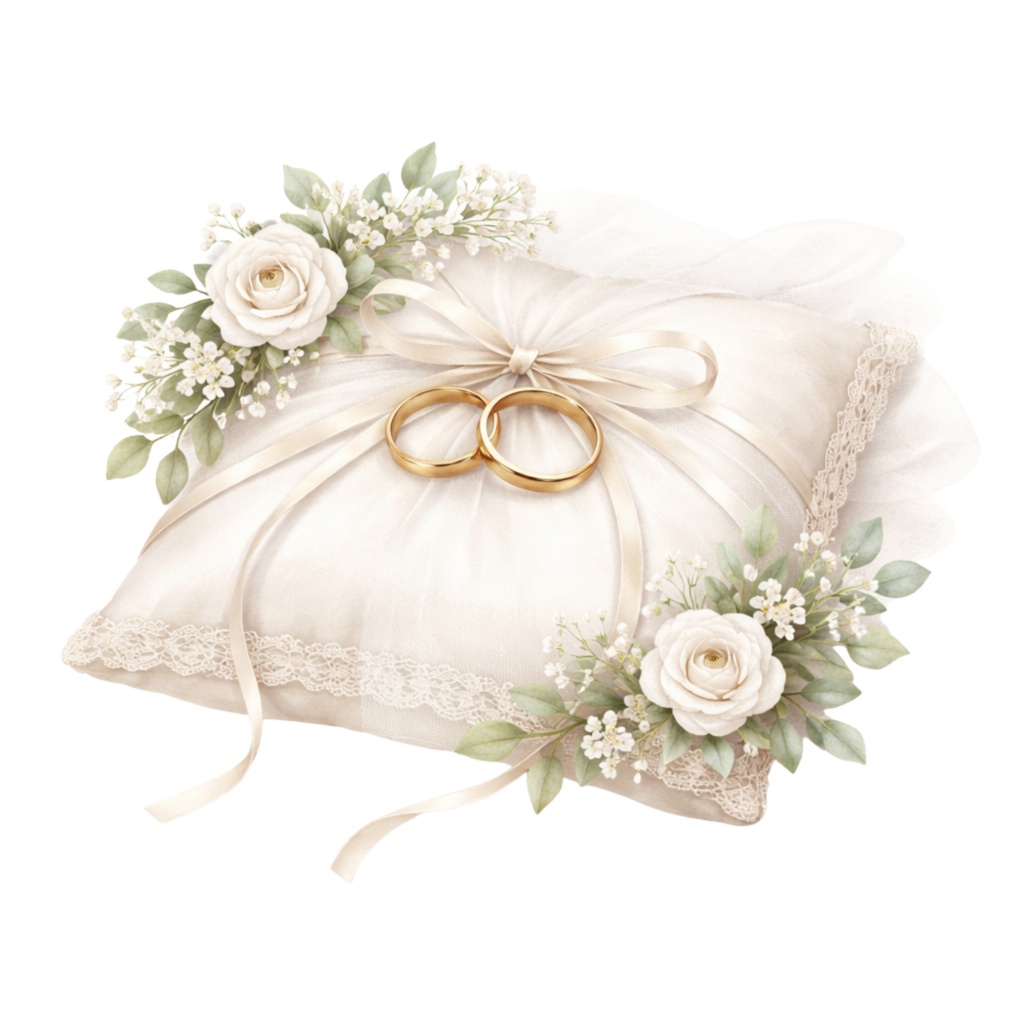 水彩ブライダルクリップアート20点|結婚式ペーパーアイテム素材|Canvaテンプレート付き|透過PNG