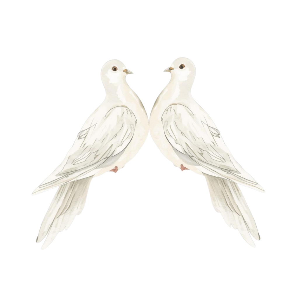 水彩ブライダルクリップアート20点|結婚式ペーパーアイテム素材|Canvaテンプレート付き|透過PNG