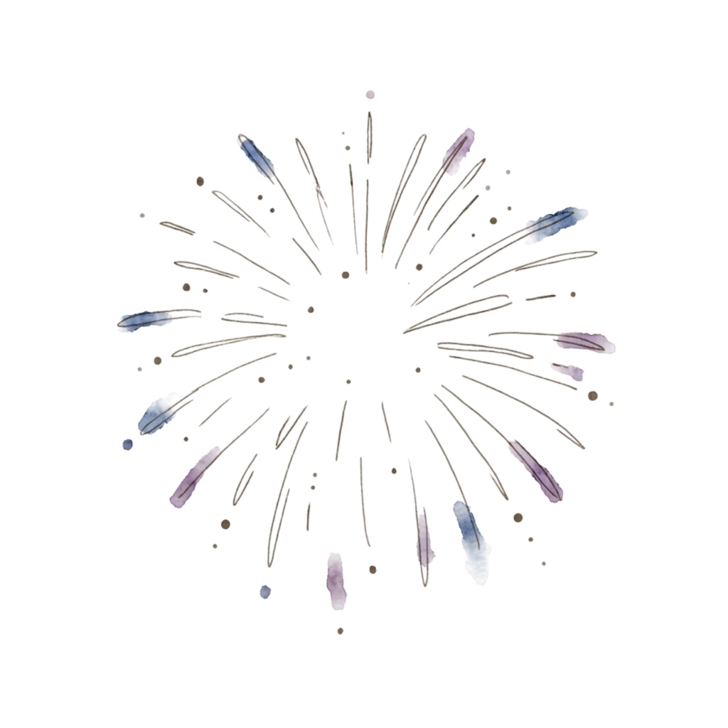 花火と縁日クリップアートセット 16PNG|花火・夏祭り・和風デザイン素材・Canvaテンプレート・商用利用可