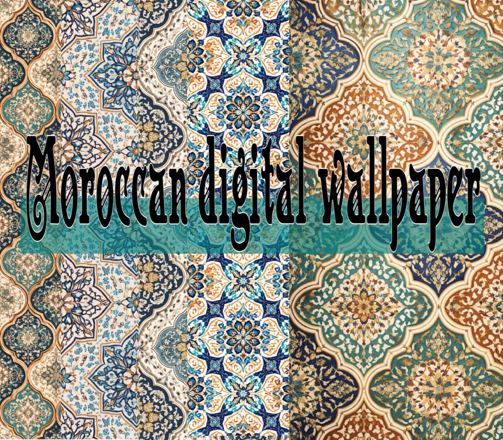 モロッカン柄の壁紙