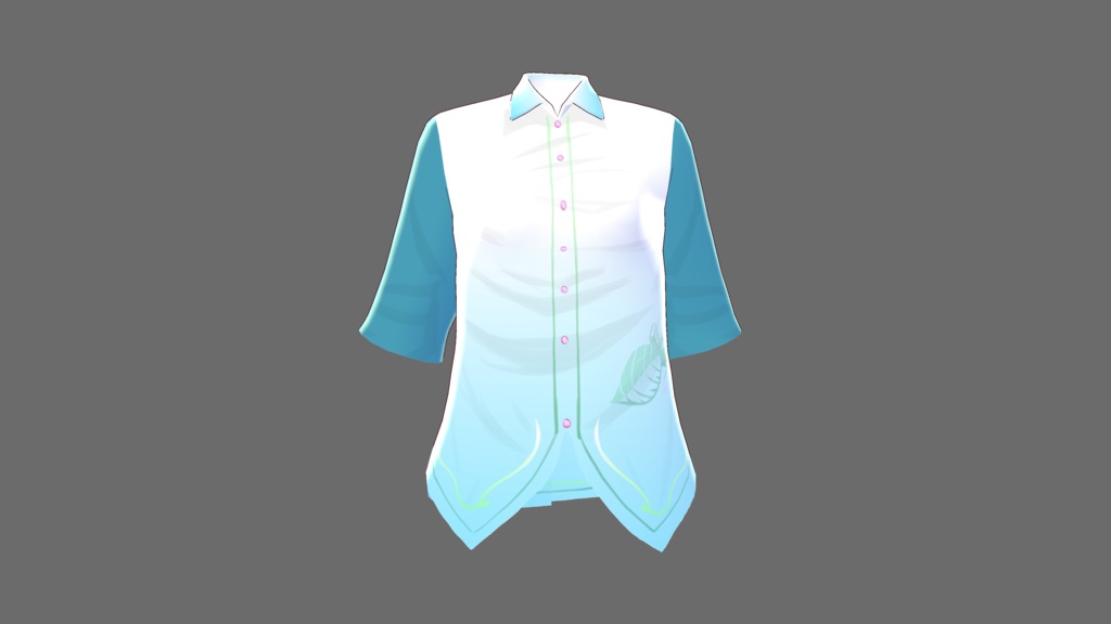 ワンポイントシャツ(妖精の葉)