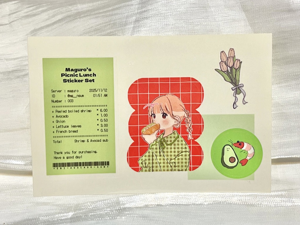 ピクニックごはんシールシート