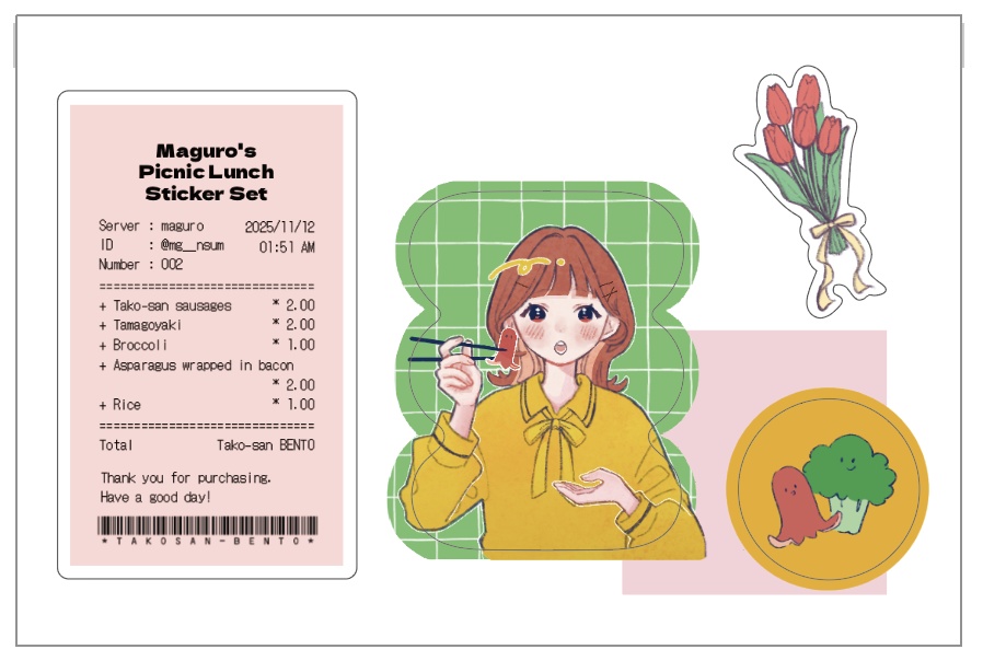 ピクニックごはんシールシート