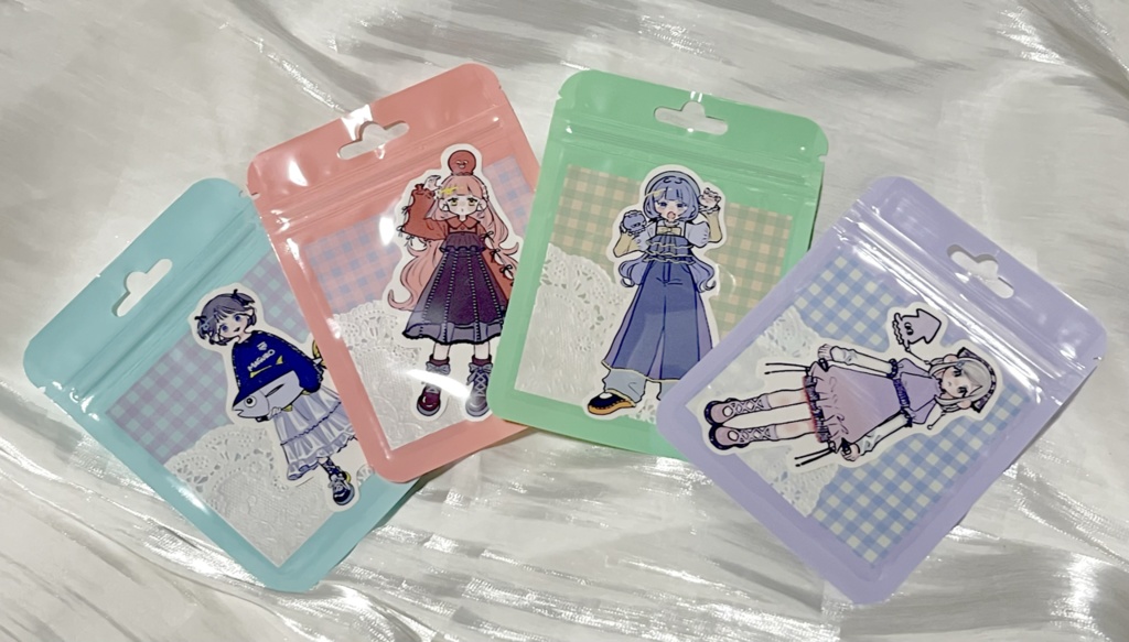 おさかなファッションステッカー