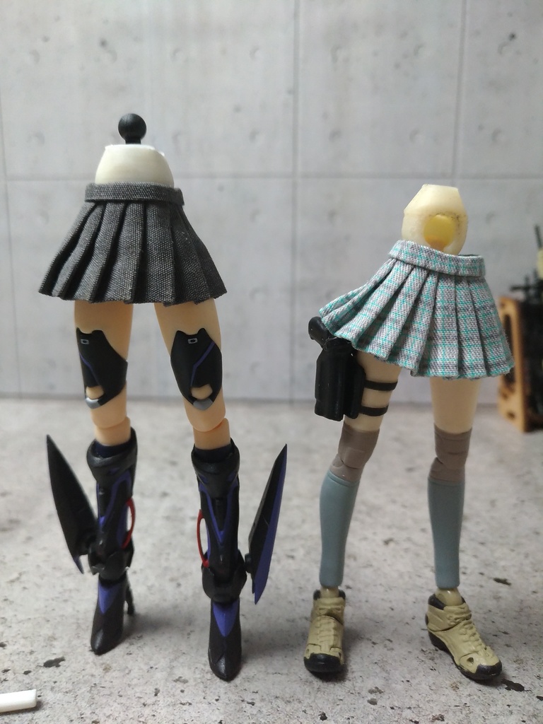 布スカート用代替関節