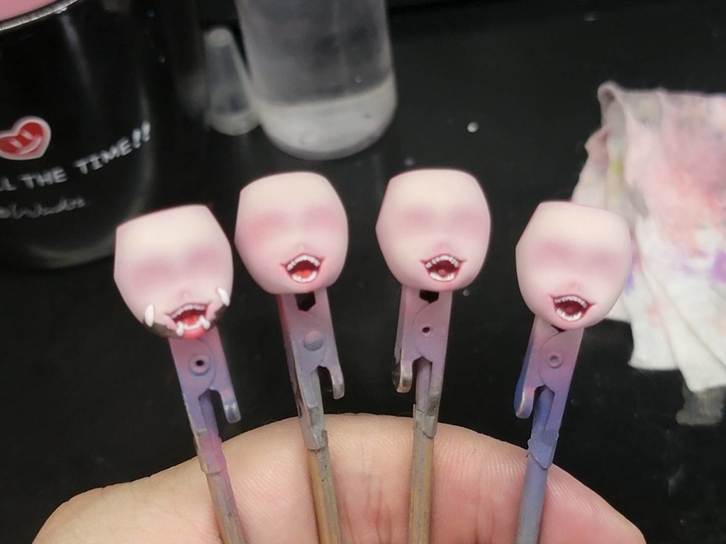 メガミデバイス_バスタードール用狂気顔3点セット