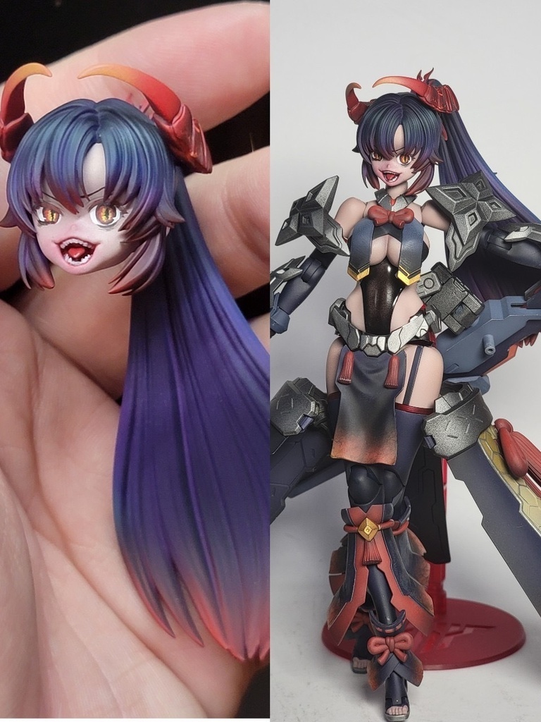 メガミデバイス_バスタードール用狂気顔3点セット