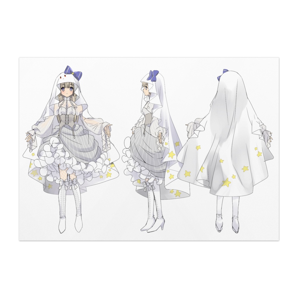 ３面図ポスター - シーツあり -