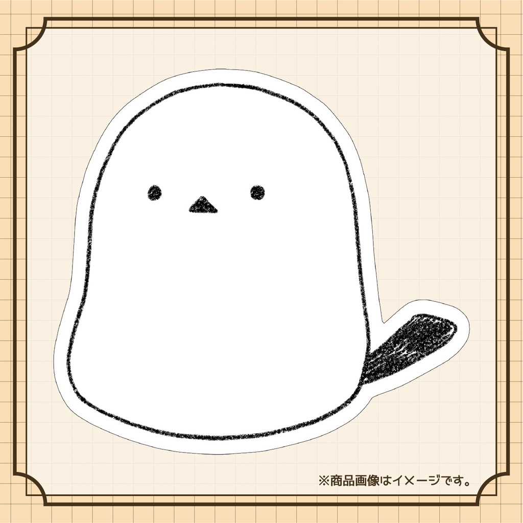 奏白エナガ スマホステッカー【常設グッズ】