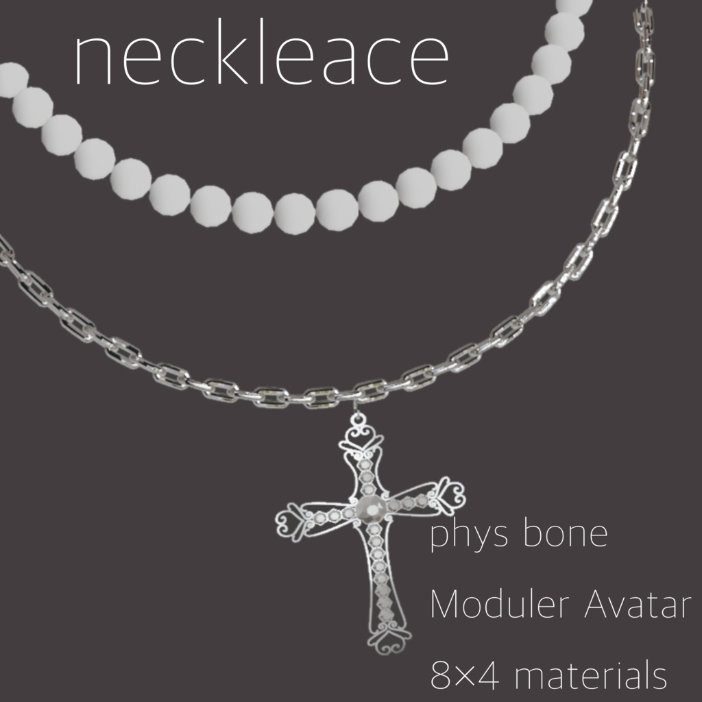 cross & pearl neckleace