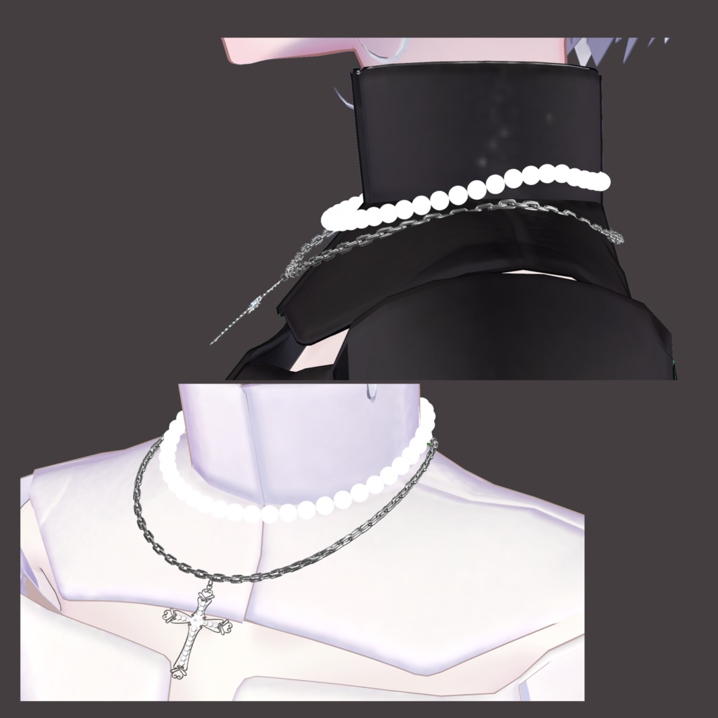 cross & pearl neckleace