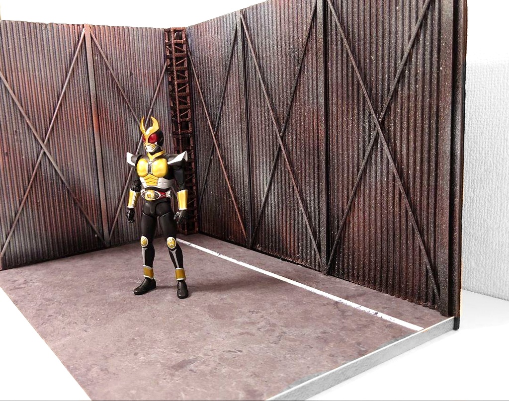 1/12フィギュア用ジオラマ【倉庫・工場系廃墟】