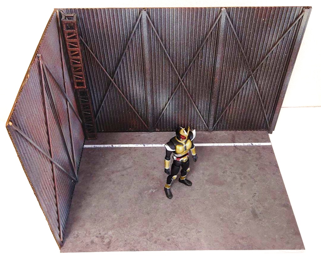 1/12フィギュア用ジオラマ【倉庫・工場系廃墟】