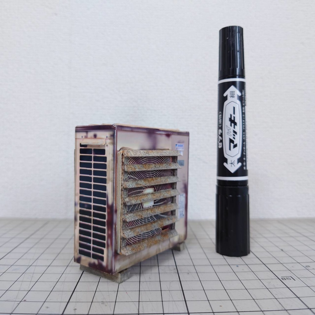 1/12スケール 大型室外機(フードあり)