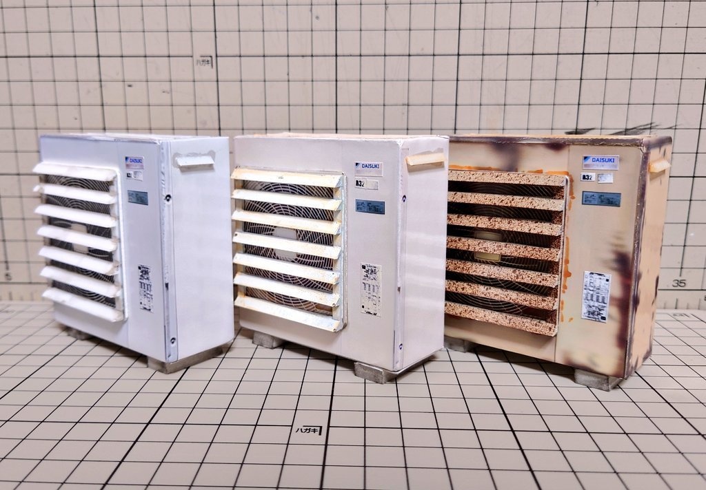 1/12スケール 大型室外機(フードあり)