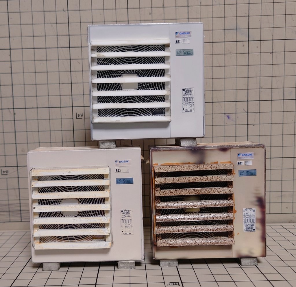 1/12スケール 大型室外機(フードあり)