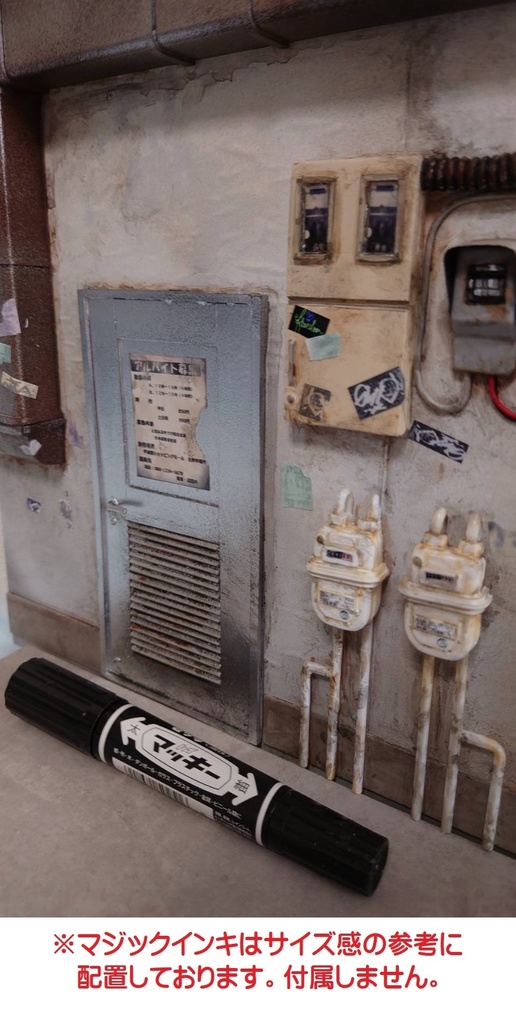 1/12フィギュア用ジオラマ【路地裏(繫華街ver')】