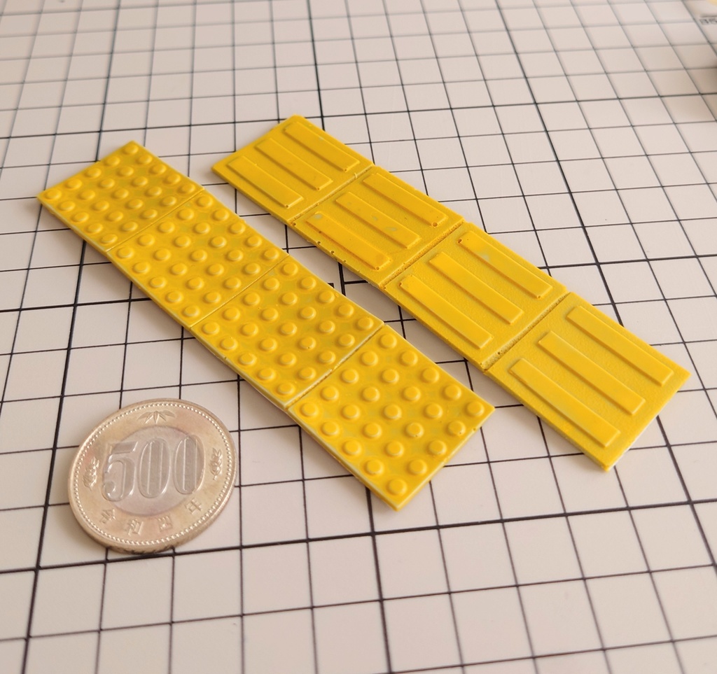 1/12スケール　点字ブロックシール