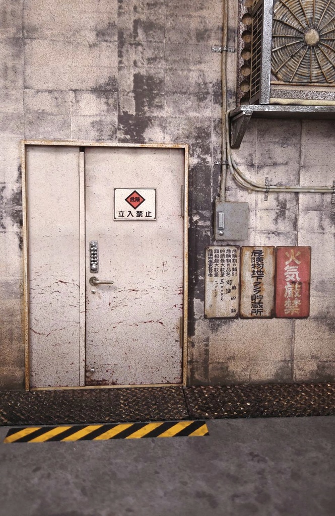 1/12スケール【倉庫 通用口】