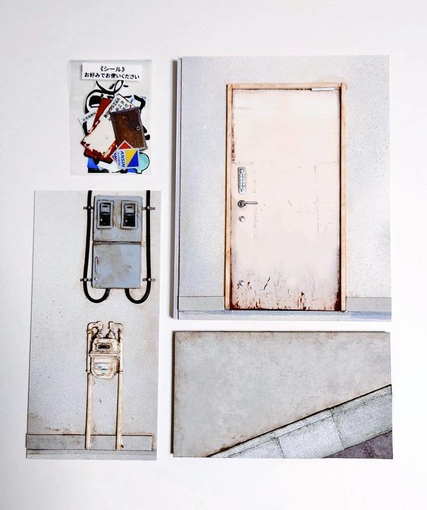 1/12スケール【雑居ビル裏口】