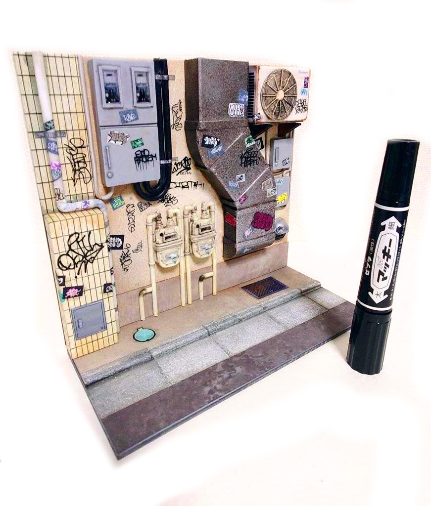 1/12スケール 路地裏(Version②)