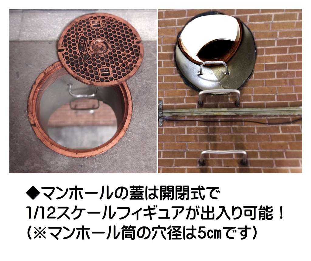 1/12スケール 地下下水道