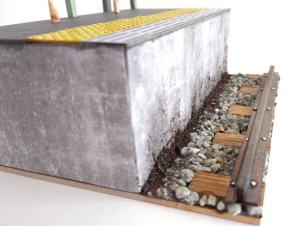 1/12スケール 駅ホーム(田舎ver')