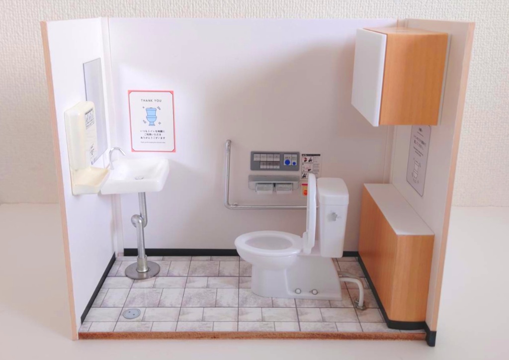 1/12スケール トイレ個室(*となりのモケイフェスティバル限定価格)
