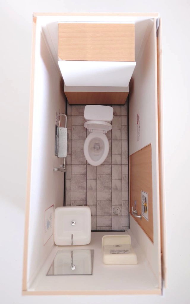 1/12スケール トイレ個室(*となりのモケイフェスティバル限定価格)