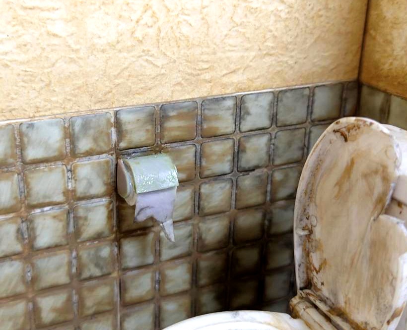 1/12スケール トイレ個室(老朽レトロver') ※となりのモケイフェスティバル限定