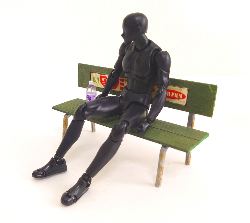 1/12スケール レトロベンチ