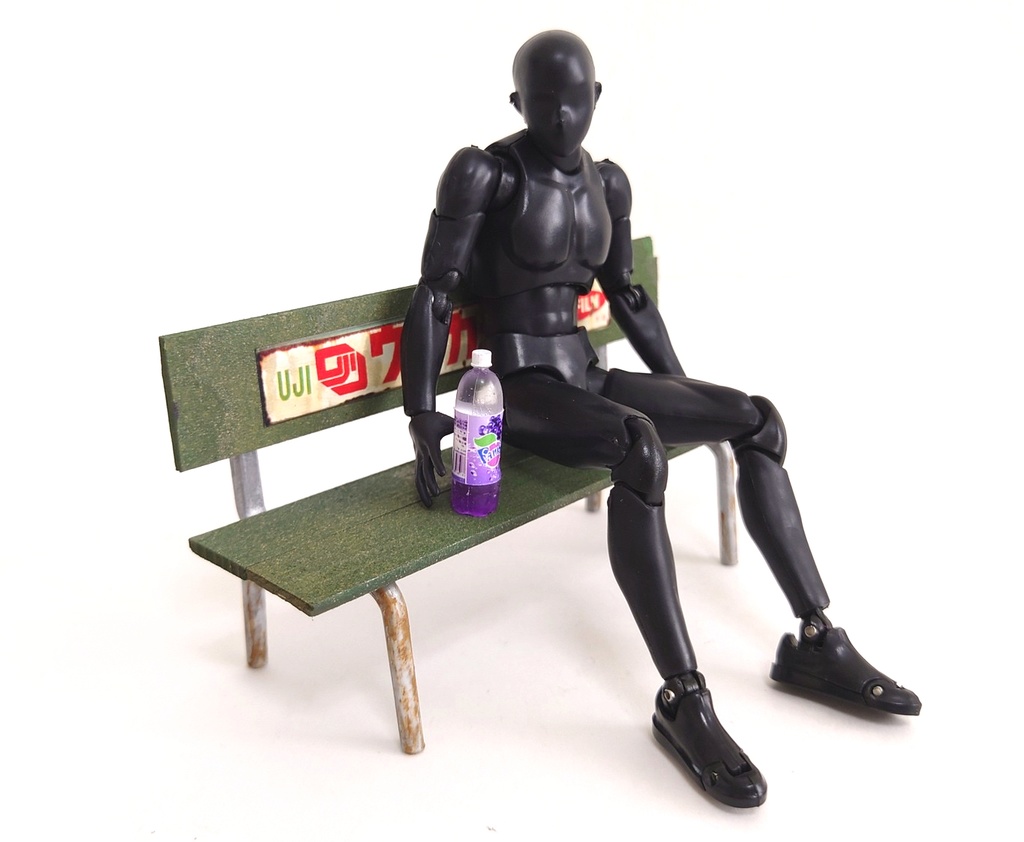1/12スケール レトロベンチ