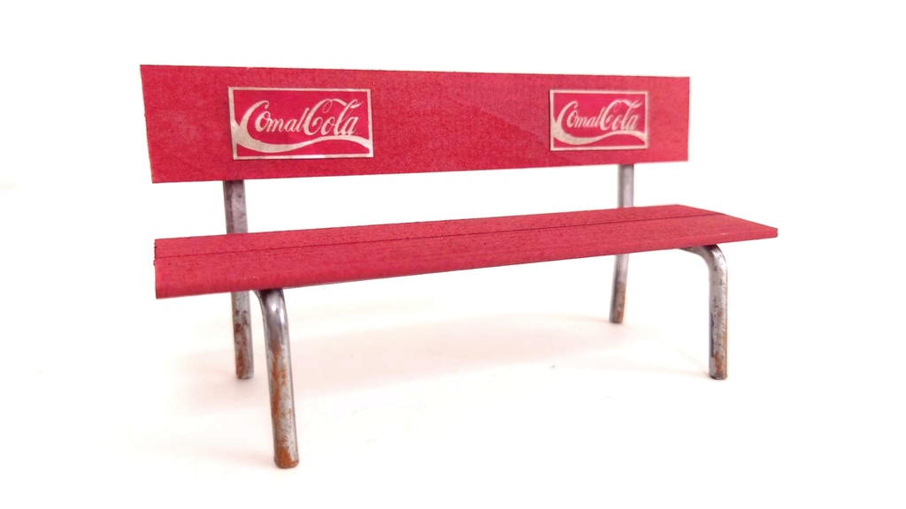 1/12スケール レトロベンチ