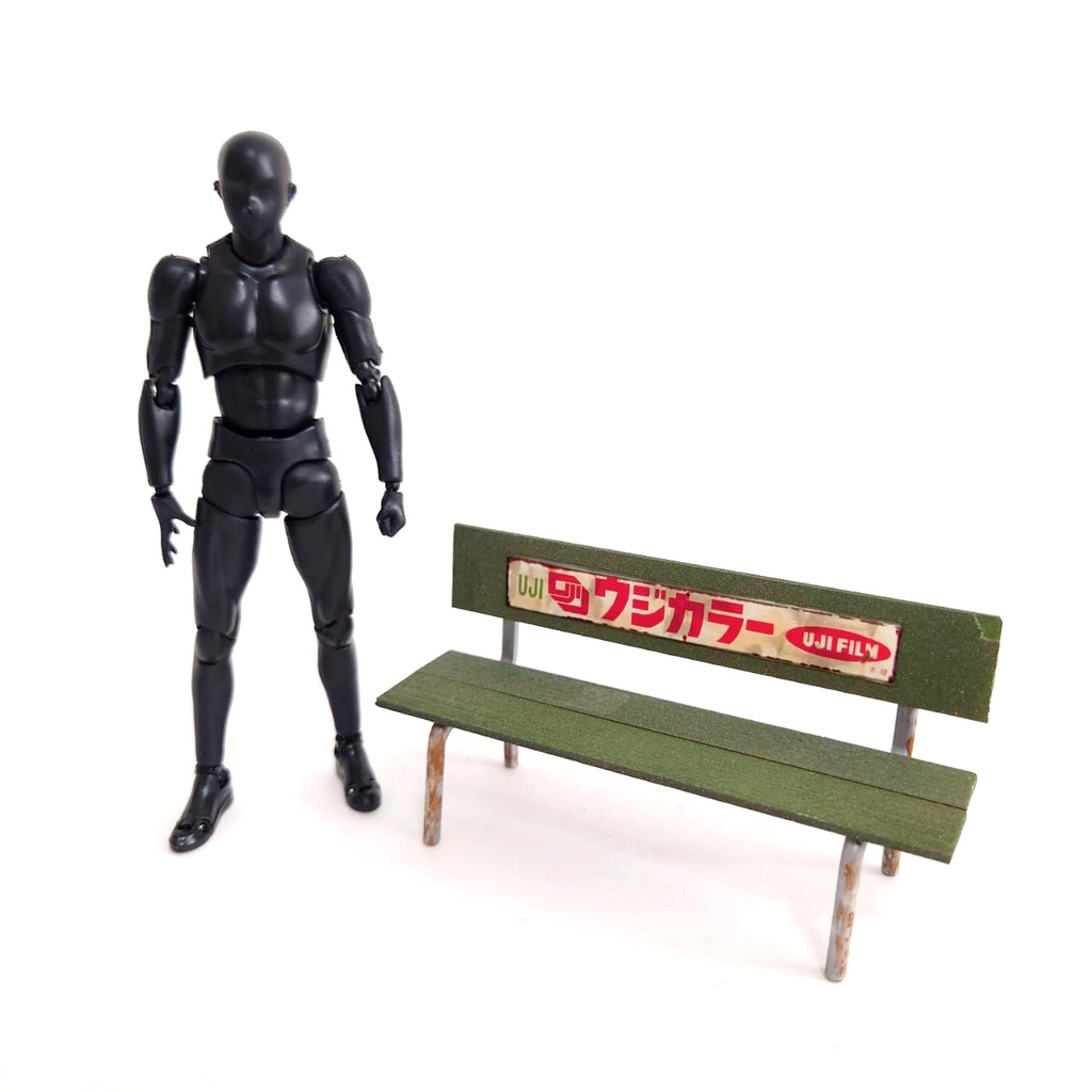 1/12スケール レトロベンチ