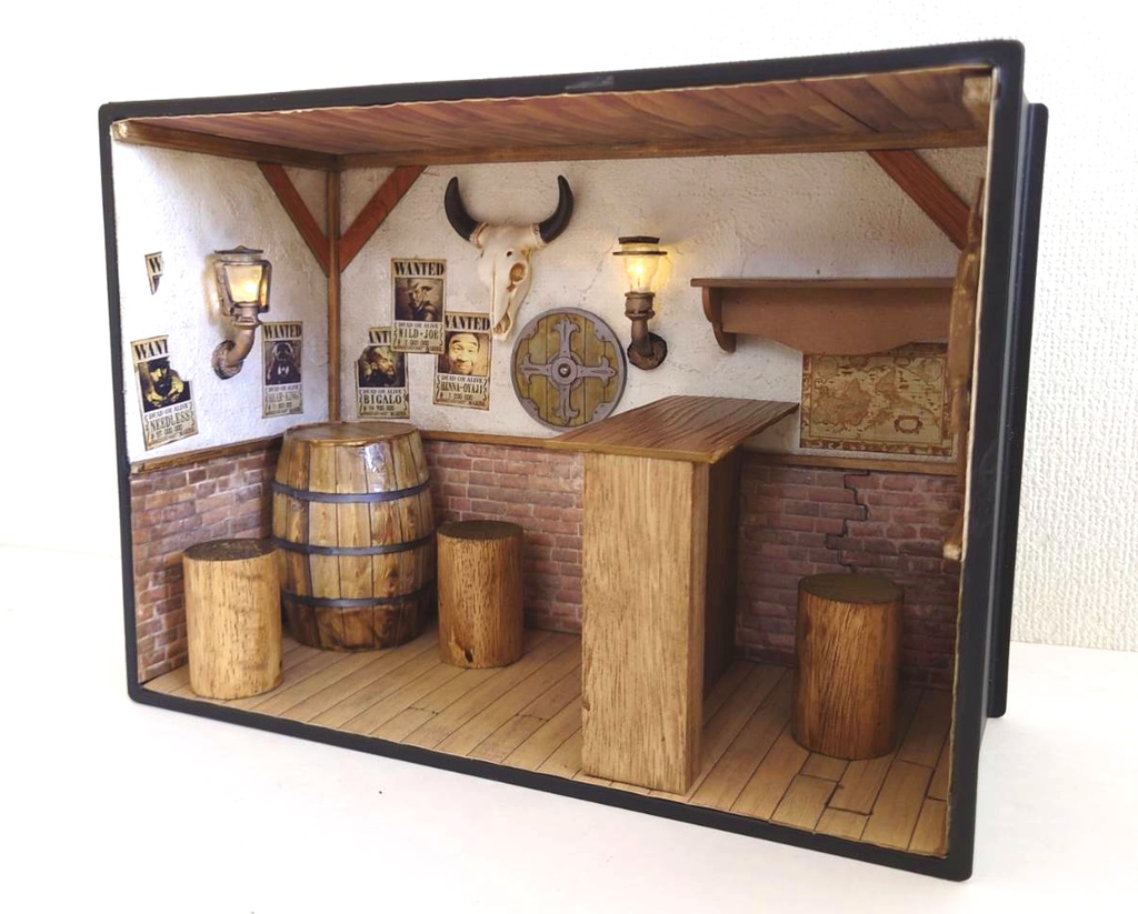 1/12スケール「荒くれものたちの酒場」