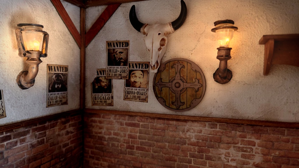 1/12スケール「荒くれものたちの酒場」