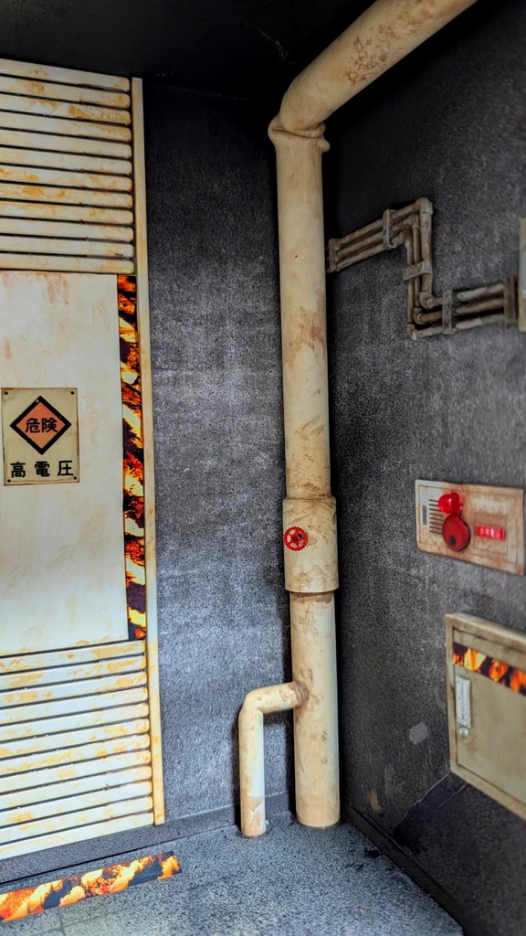 1/12スケール 秘密施設の地下廊下