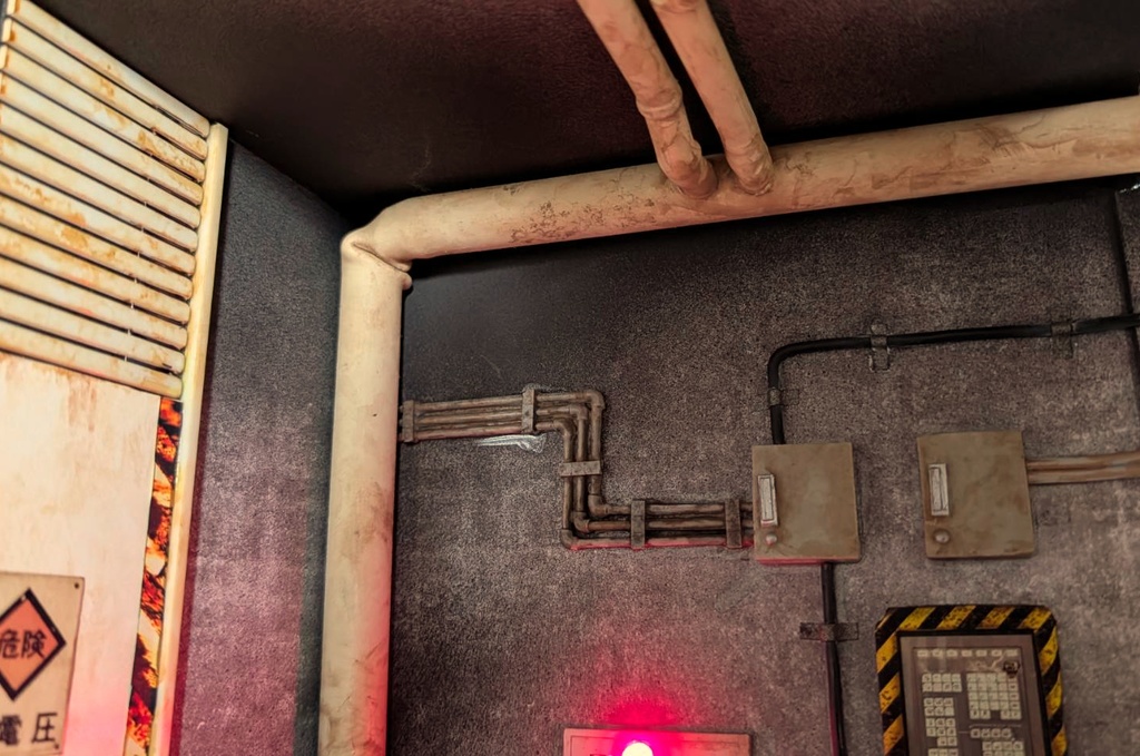 1/12スケール 秘密施設の地下廊下