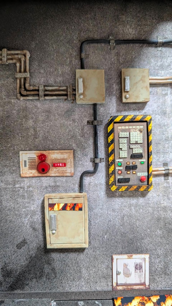 1/12スケール 秘密施設の地下廊下